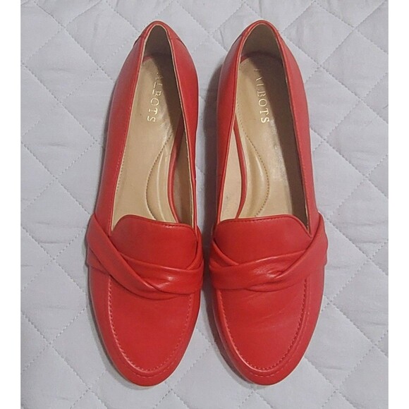 Talbots Shoes Loafers Women's 9M,Red Excellent Condition, Comfort. - Picture 1 of 9